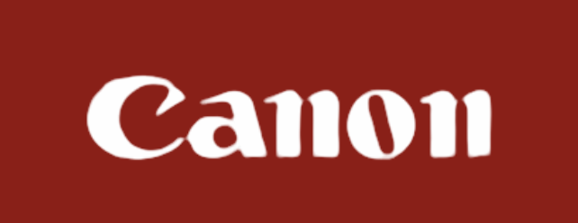 canon logo white